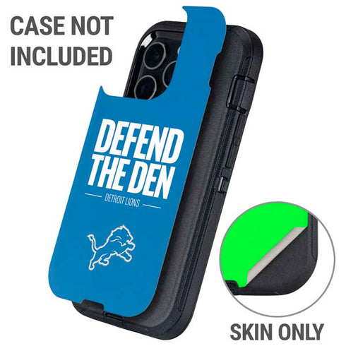 NFL Detroit Lions Team Motto Otterbox Defender iPhone Skin
