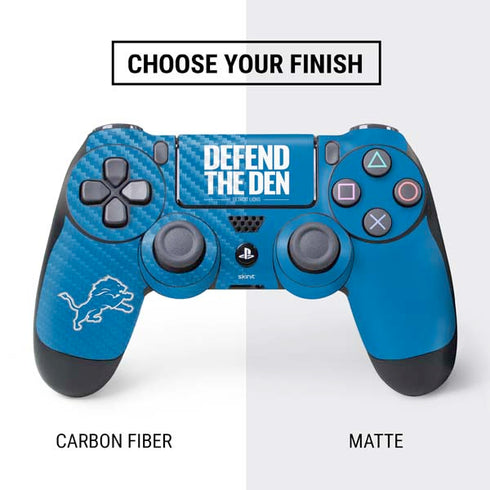 NFL Detroit Lions Team Motto PS4 Controller Skin