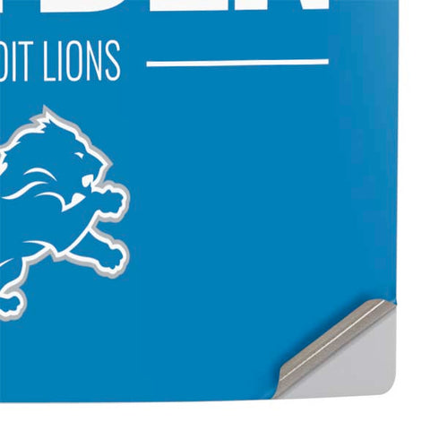 NFL Detroit Lions Team Motto PS5 Console Skin