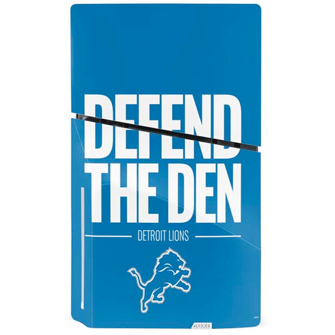NFL Detroit Lions Team Motto PS5 Slim Disk Console Skin