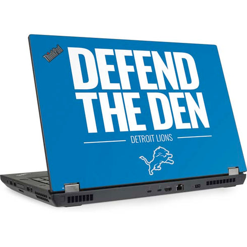 NFL Detroit Lions Team Motto Lenovo ThinkPad Skin