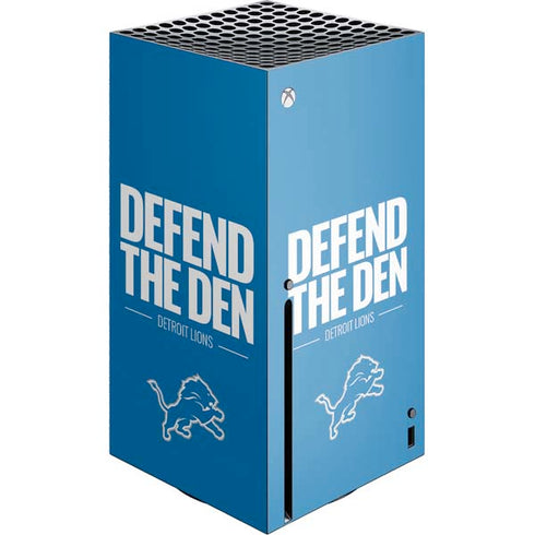 NFL Detroit Lions Team Motto Xbox Series X Console Skin
