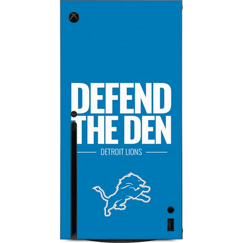 NFL Detroit Lions Team Motto Xbox Series X Console Skin