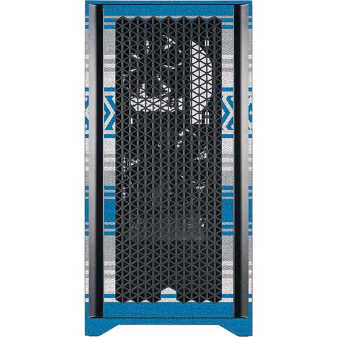 NFL Detroit Lions Trailblazer Corsair 4000D Tempered Glass Mid-Tower ATX Case Skin