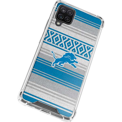NFL Detroit Lions Trailblazer Galaxy A12 Clear Case