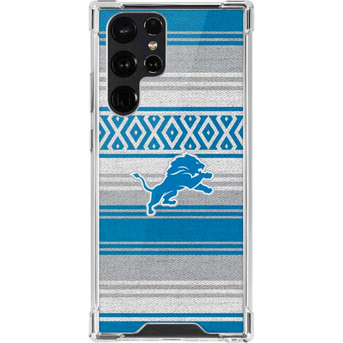 NFL Detroit Lions Trailblazer Galaxy S22 Ultra Clear Case
