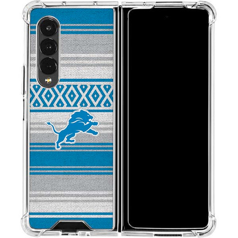 NFL Detroit Lions Trailblazer Galaxy Z Fold4 5G Clear Case