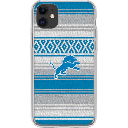 NFL Detroit Lions Trailblazer iPhone 11 Clear Case