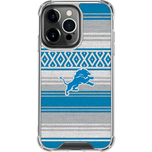 NFL Detroit Lions Trailblazer iPhone 15 Pro Clear Case