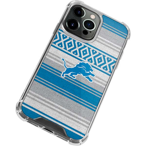 NFL Detroit Lions Trailblazer iPhone 15 Pro Clear Case