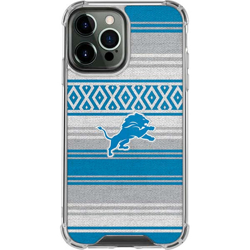 NFL Detroit Lions Trailblazer iPhone 15 Pro Max Clear Case