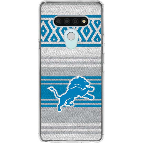 NFL Detroit Lions Trailblazer LG Stylo 6 Clear Case