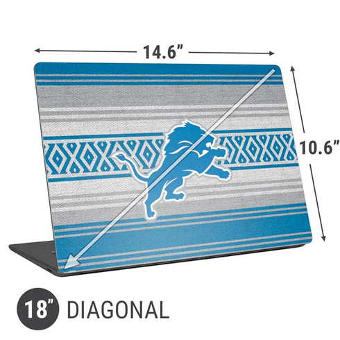 NFL Detroit Lions Trailblazer Universal Laptop 18in (14.6 x 10.6in) Skin