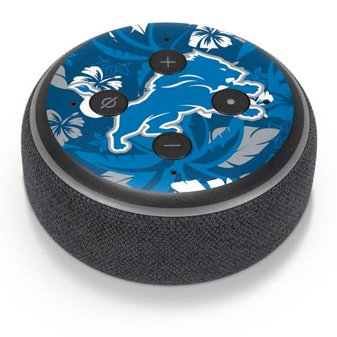 NFL Detroit Lions Tropical Print Amazon Echo Dot Skin