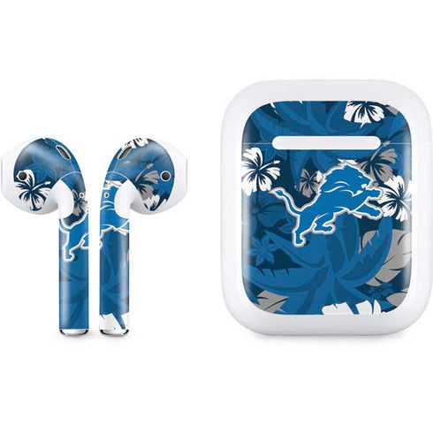 NFL Detroit Lions Tropical Print Apple AirPods Skin