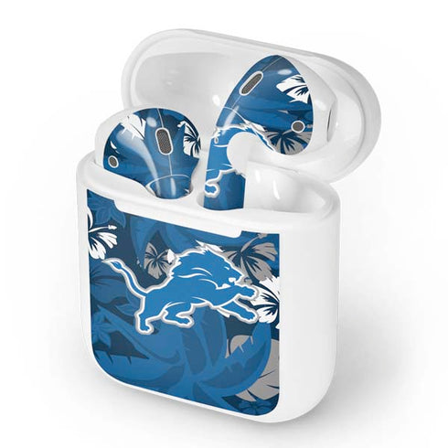 NFL Detroit Lions Tropical Print Apple AirPods Skin