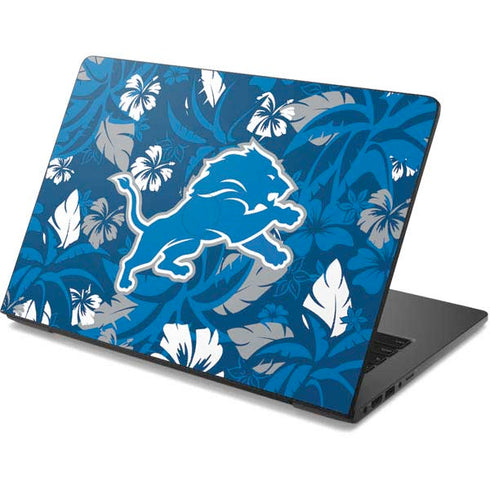 NFL Detroit Lions Tropical Print Dell Chromebook Skin