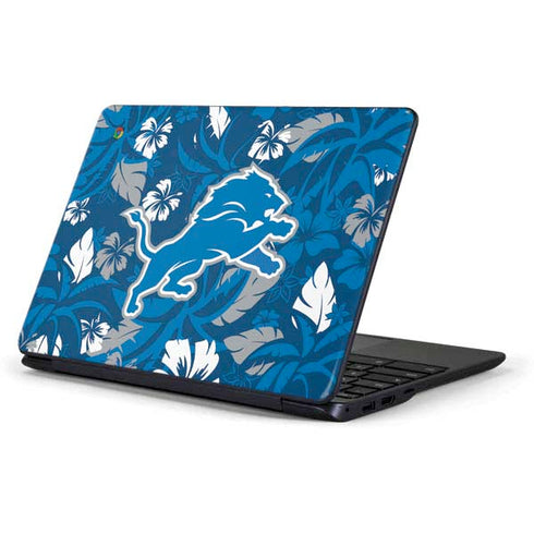 NFL Detroit Lions Tropical Print Samsung Chromebook Skin