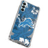 NFL Detroit Lions Tropical Print Galaxy A13 5G Clear Case