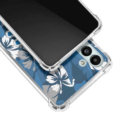NFL Detroit Lions Tropical Print Galaxy A13 5G Clear Case