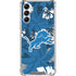 NFL Detroit Lions Tropical Print Galaxy A14 5G Clear Case