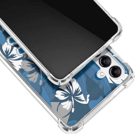 NFL Detroit Lions Tropical Print Galaxy A14 5G Clear Case