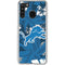 NFL Detroit Lions Tropical Print Galaxy A21 Clear Case