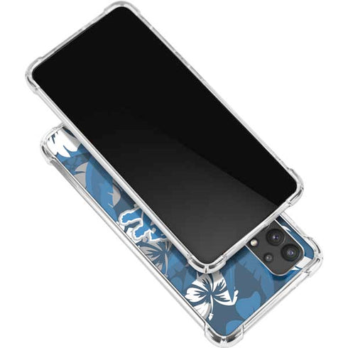 NFL Detroit Lions Tropical Print Galaxy A32 5G Clear Case