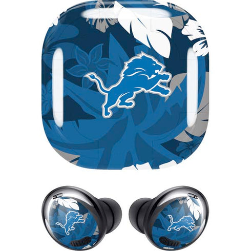 NFL Detroit Lions Tropical Print Galaxy Buds Pro Skin