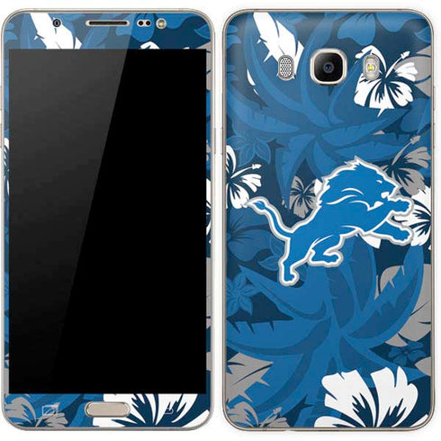 NFL Detroit Lions Tropical Print Galaxy J7 Skin