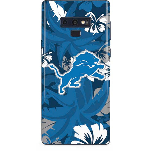 NFL Detroit Lions Tropical Print Galaxy Note 9 Skin