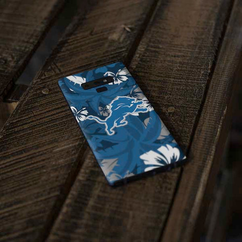 NFL Detroit Lions Tropical Print Galaxy Note 9 Skin