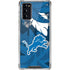 NFL Detroit Lions Tropical Print Galaxy Note20 5G Clear Case