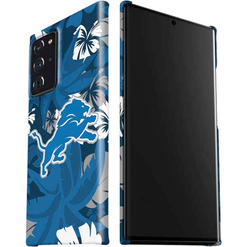 NFL Detroit Lions Tropical Print Galaxy Note20 Ultra 5G Lite Case