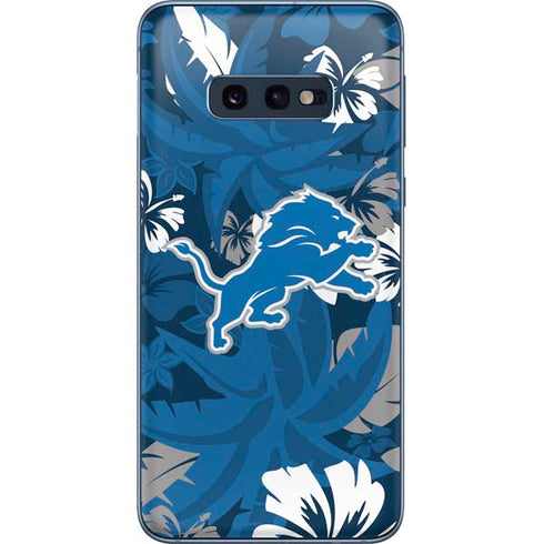 NFL Detroit Lions Tropical Print Galaxy S10e Skin