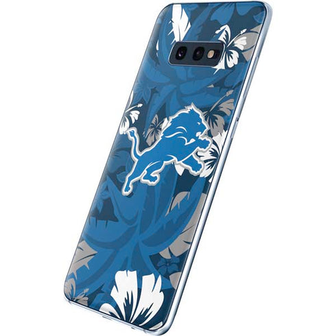 NFL Detroit Lions Tropical Print Galaxy S10e Skin