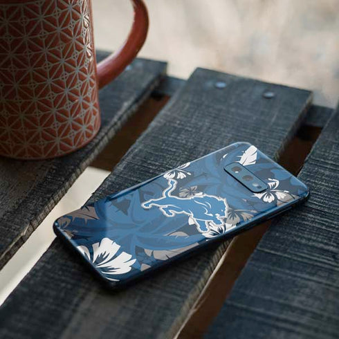 NFL Detroit Lions Tropical Print Galaxy S10e Skin