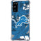 NFL Detroit Lions Tropical Print Galaxy S20 FE Clear Case
