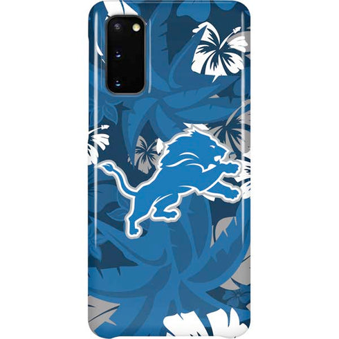 NFL Detroit Lions Tropical Print Galaxy S20 Lite Case