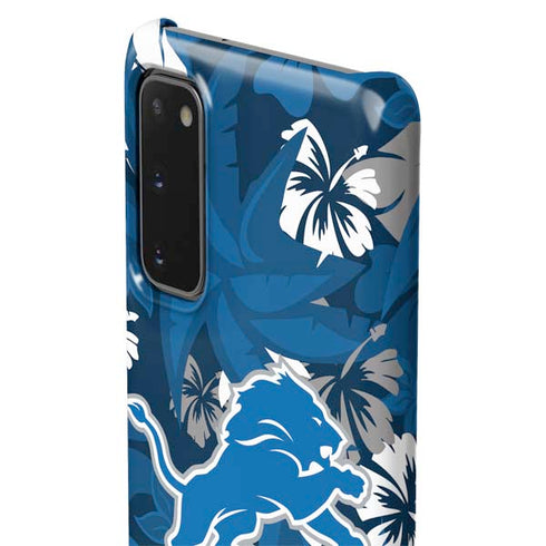 NFL Detroit Lions Tropical Print Galaxy S20 Lite Case