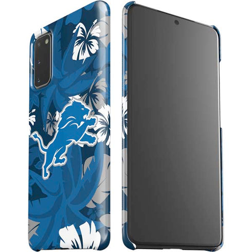 NFL Detroit Lions Tropical Print Galaxy S20 Lite Case