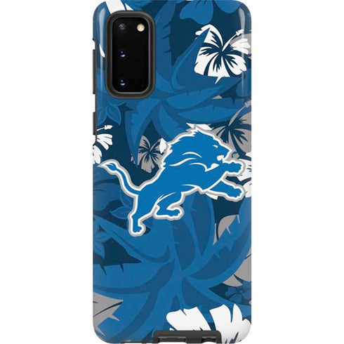 NFL Detroit Lions Tropical Print Galaxy S20 Pro Case