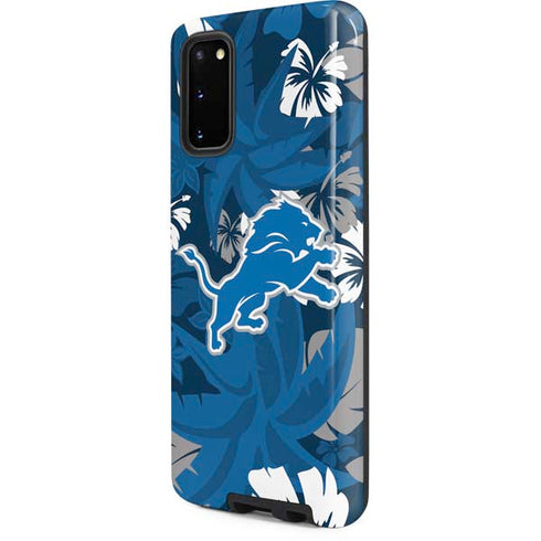 NFL Detroit Lions Tropical Print Galaxy S20 Pro Case
