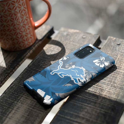 NFL Detroit Lions Tropical Print Galaxy S20 Pro Case