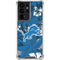 NFL Detroit Lions Tropical Print Galaxy S21 Ultra 5G Clear Case