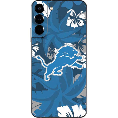 NFL Detroit Lions Tropical Print Galaxy S22 Plus Skin