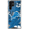 NFL Detroit Lions Tropical Print Galaxy S22 Ultra Clear Case