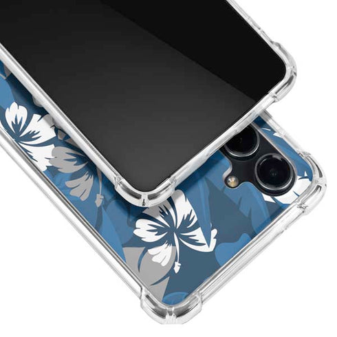 NFL Detroit Lions Tropical Print Galaxy S23 FE Clear Case