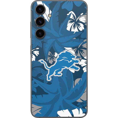 NFL Detroit Lions Tropical Print Galaxy S23 FE Skin