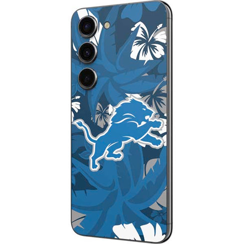 NFL Detroit Lions Tropical Print Galaxy S23 Skin